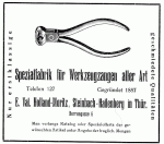 E. Val. Holland-Moritz - Werkzeugzangen