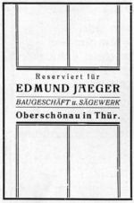 Edmund Jaeger - Baugeschaeft
