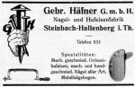 Gebr. Haefner - Nagel- und Hufeisenfabrik